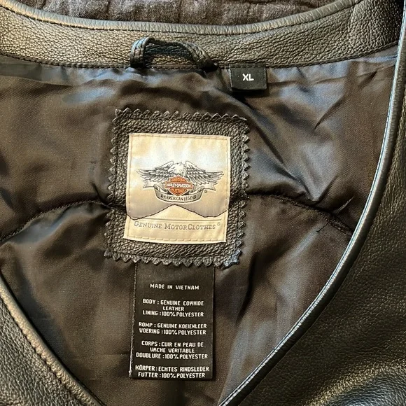 Women’s Harley Davidson leather vest - Picture 6 of 7
